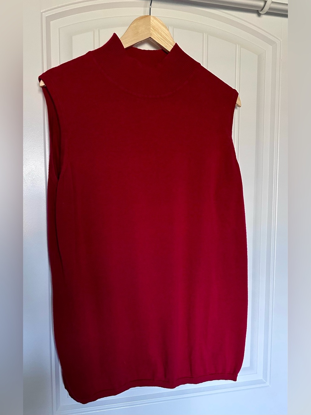 Jessica London Sleeveless Mock Neck Sweater